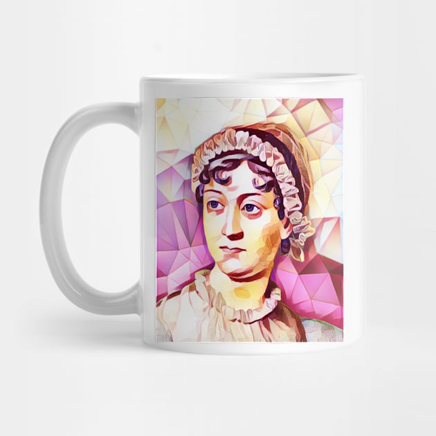 Jane Austen Pink Portrait | Jane Austen Artwork 13 by JustLit